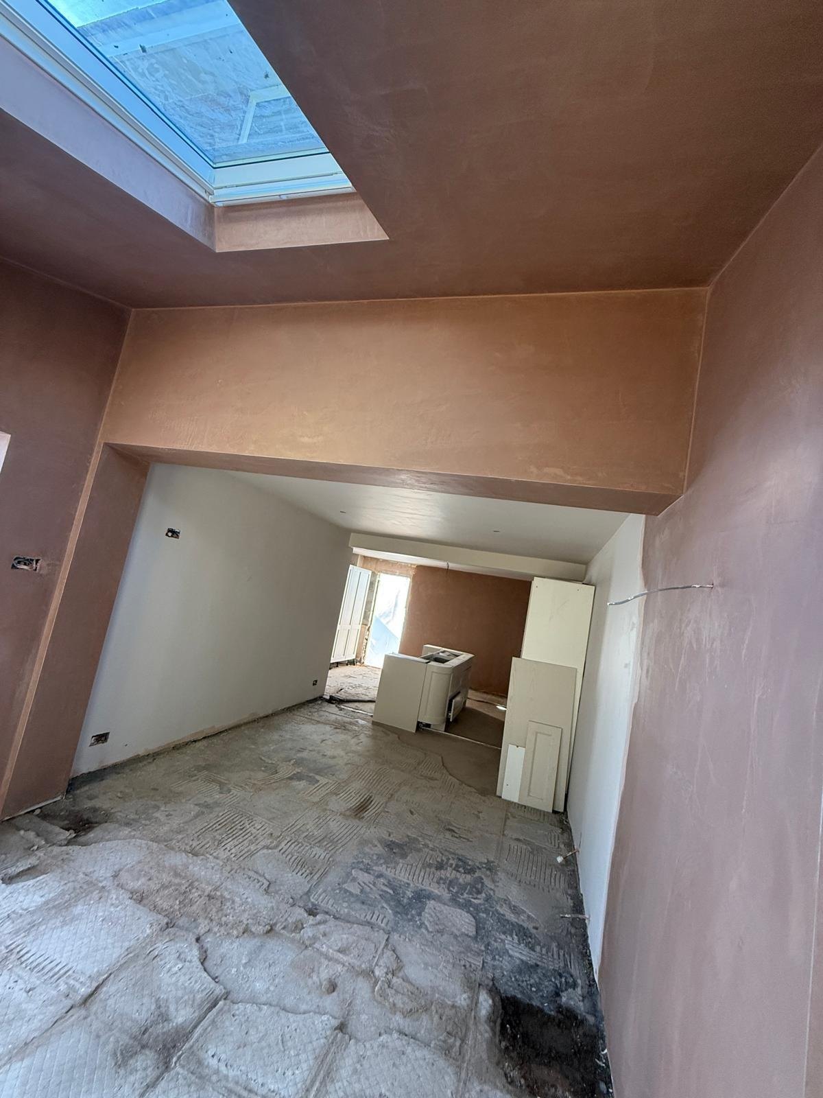 New extension plastered out