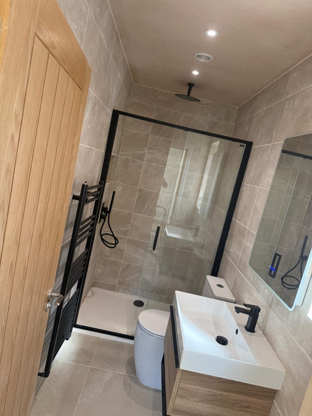 Finished family bathroom
